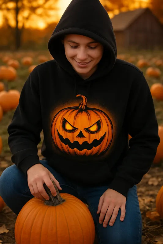 Glowing Pumpkin- Hoodie