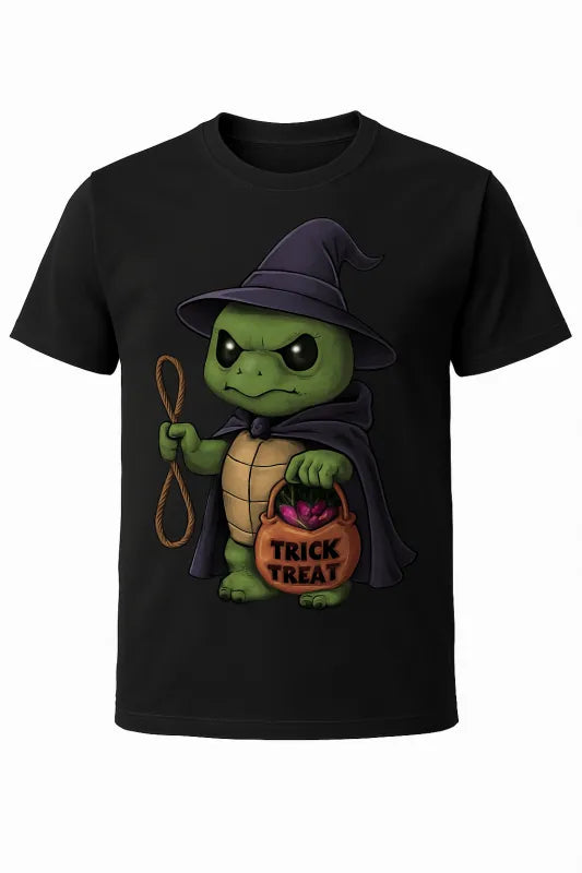 Killer Turtle Witch Noose Trick or Treat Bucket Candys - Infant Short Sleeve Bodysuit