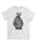 Relaxing Kakashi T-shirt in cotton with seamless collar and taped shoulders