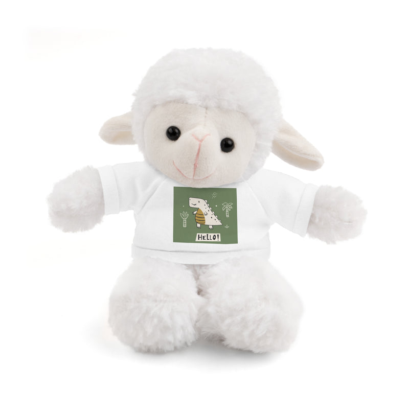 Cute Stuffed Animal with Tee, Adorable Plush Toy Gift, Children's Birthday Present, Cozy Cuddle Buddy, Animal Lover Collectible