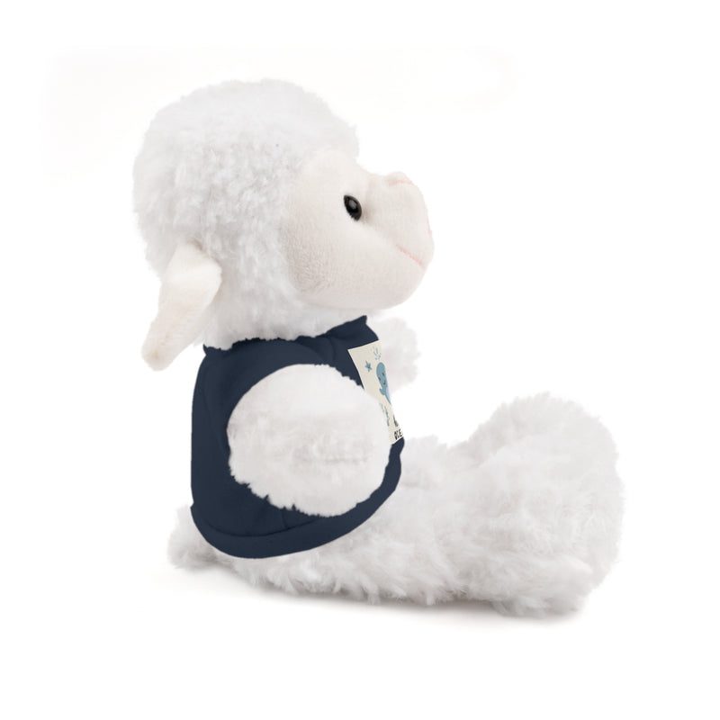 Cuddly Stuffed Bear with Tee - Cute Gift for Kids, Nursery Decor, Birthday Surprise, Ocean Theme, Plush Toy