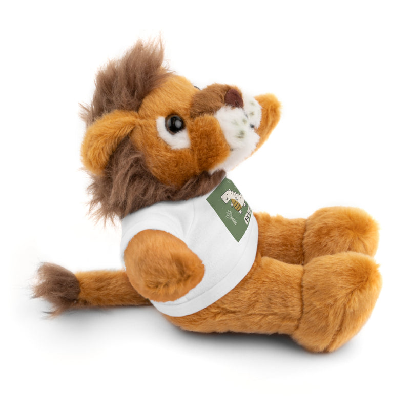 Cute Stuffed Animal with Tee, Adorable Plush Toy Gift, Children's Birthday Present, Cozy Cuddle Buddy, Animal Lover Collectible