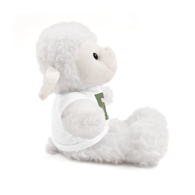 Cute Stuffed Animal with Tee, Adorable Plush Toy Gift, Children's Birthday Present, Cozy Cuddle Buddy, Animal Lover Collectible
