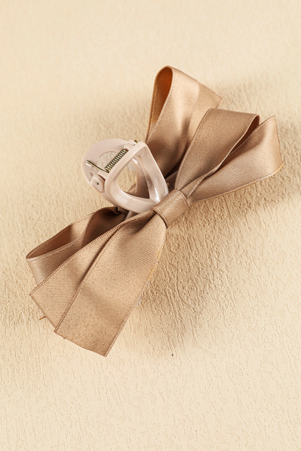 Large black bow decor hair claw clip for elegant hairstyles