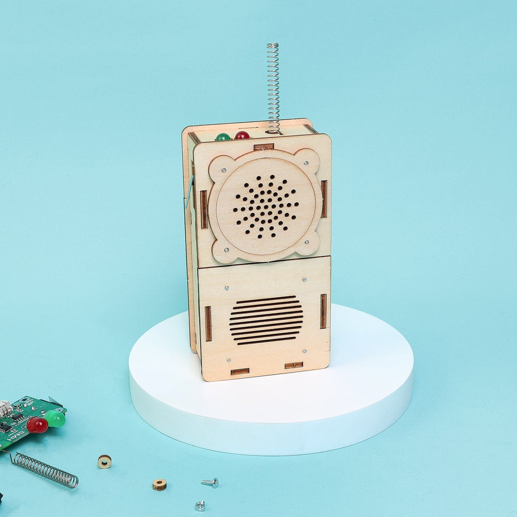 Build & Learn Walkie Talkie STEM Kit with two walkie talkies for hands-on electronics and STEM learning