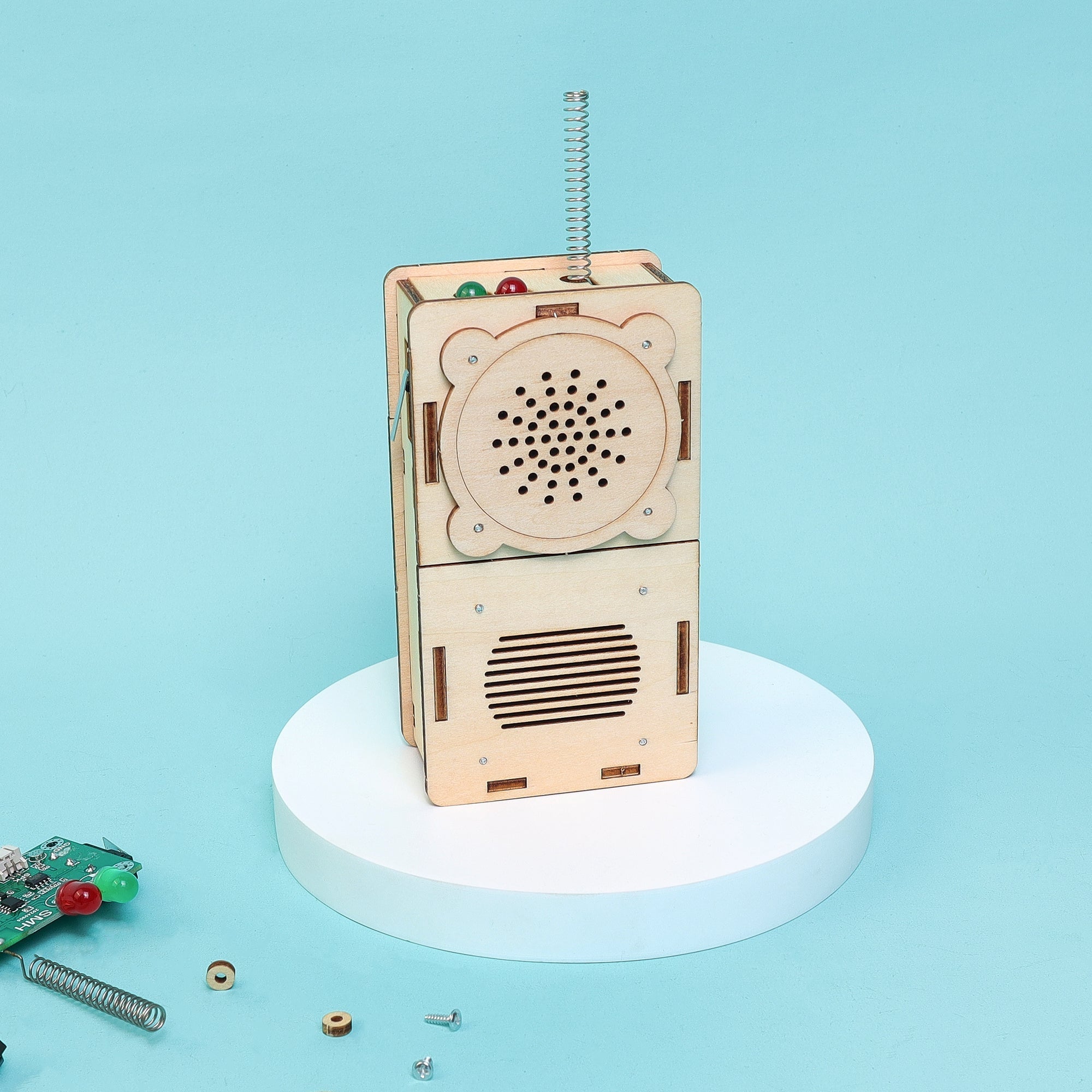 Build & Learn Walkie Talkie STEM Kit with two walkie talkies for hands-on electronics and STEM learning