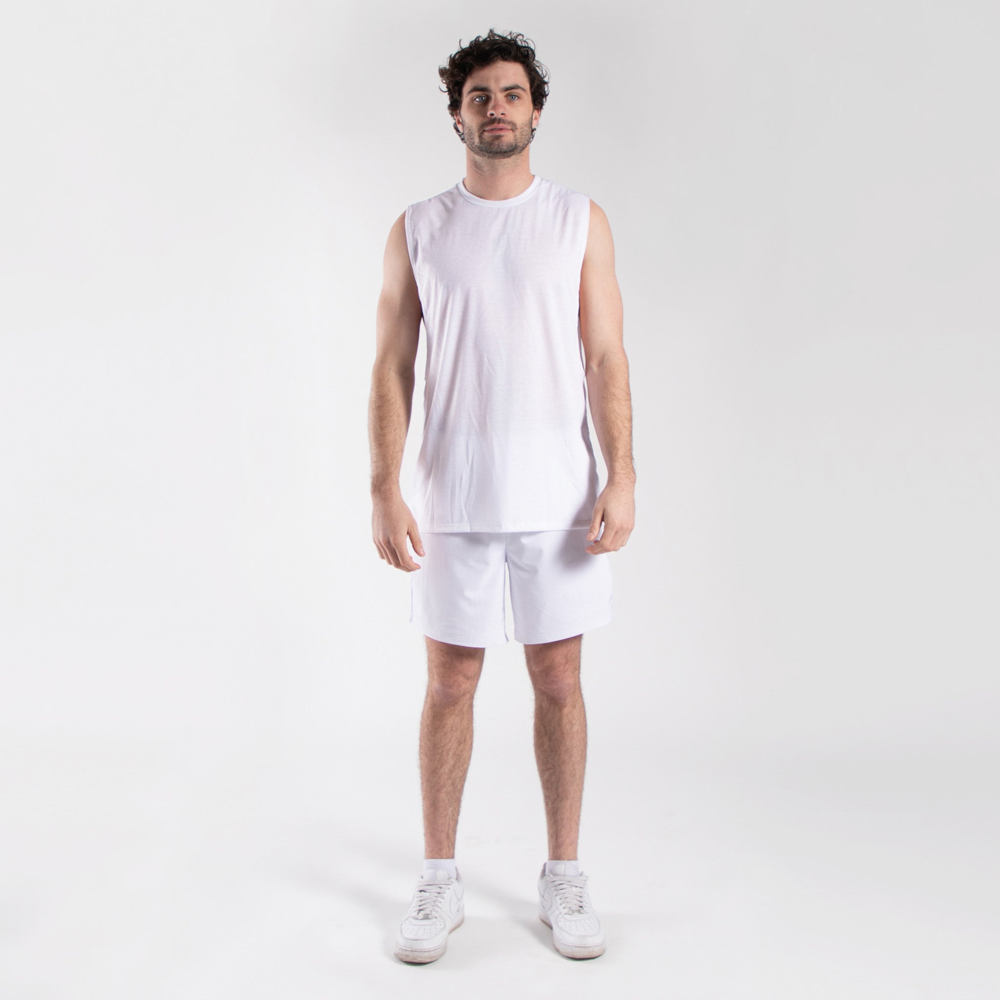 Men’s Muscle Tee ultra lightweight soft fabric with relaxed fit and deep armholes for loungewear or workout