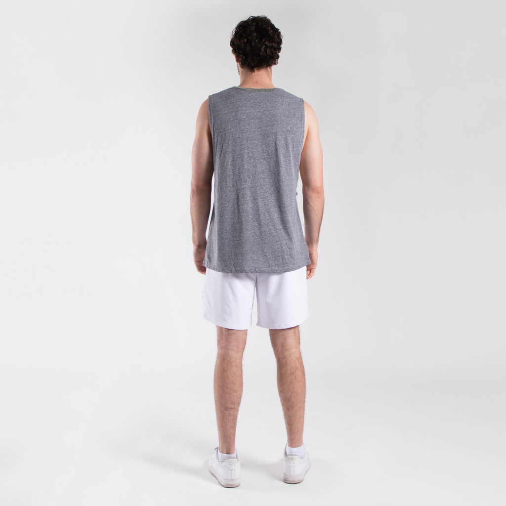 Men’s Muscle Tee lightweight relaxed fit sleeveless shirt with deep armholes in multiple sizes