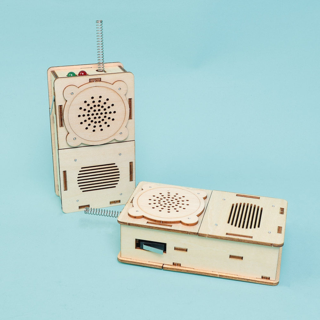 Build & Learn Walkie Talkie STEM Kit set with electronics components for hands-on learning
