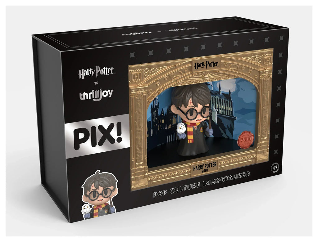 Harry Potter limited edition PIX Classic vinyl figure with signature glasses and lightning scar in mystery box packaging