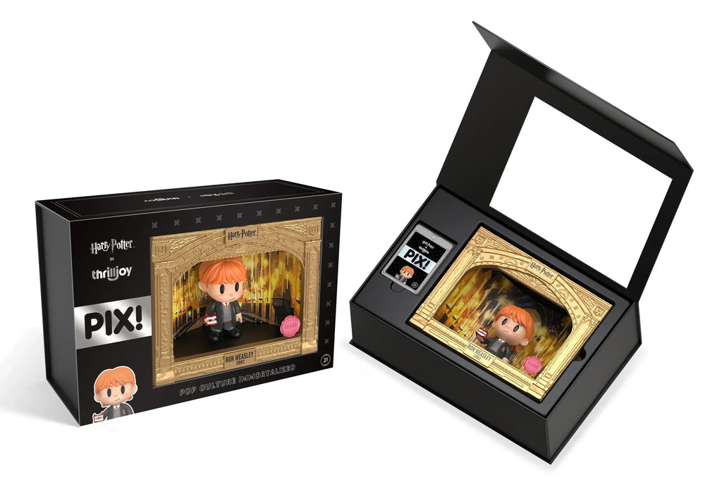 Ron Weasley PIX Classic Vinyl Figure from Harry Potter and the Wizarding World in Gryffindor robes with 1-in-6 chance chase edition mystery box