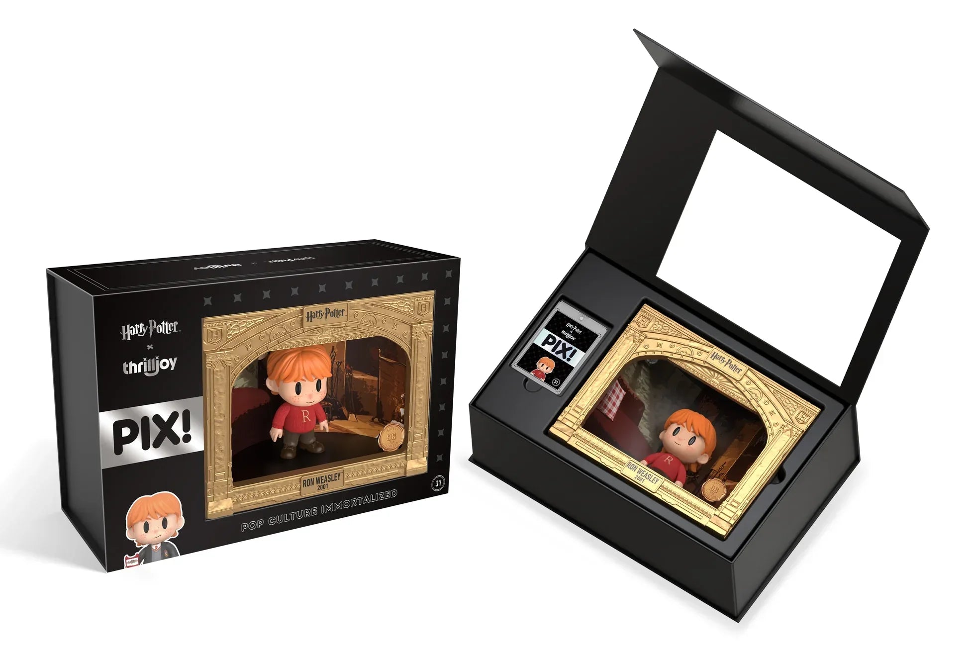 Ron Weasley Harry Potter and the Wizarding World PIX Classic Vinyl Figure in Gryffindor robes with limited edition chase variant