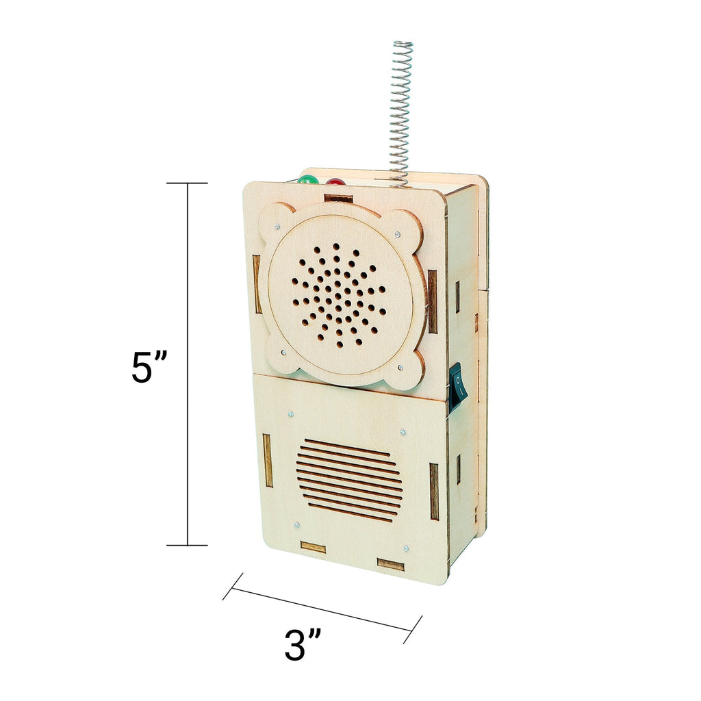 Build and Learn Walkie Talkie STEM Kit set of 2 hands-on electronics project for STEM education