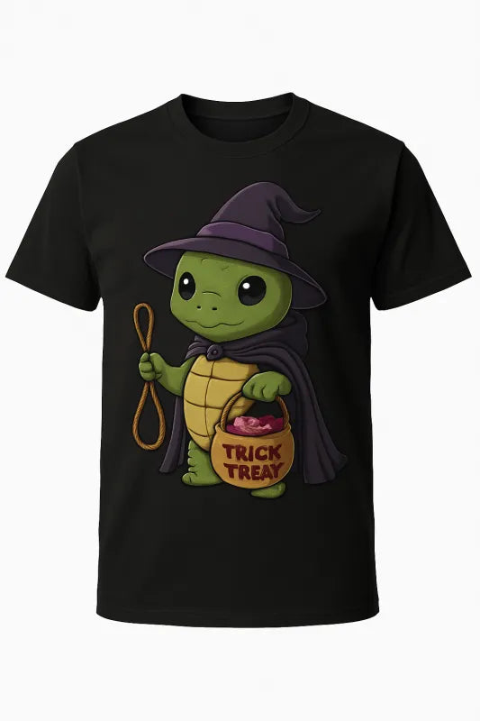 Killer Turtle Witch Noose Trick or Treat Bucket Candys - Kids Standard T-Shirt