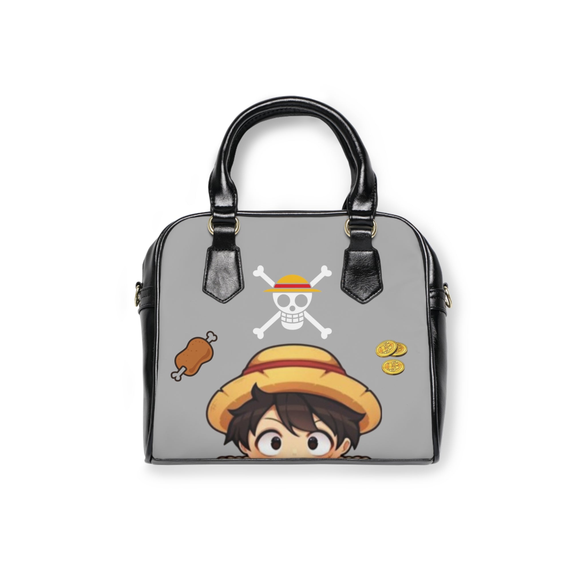 Whimsical Character Shoulder Handbag - Fun Tote, Anime-Inspired Purse, Perfect for Gifts, Everyday Use, Unique Style
