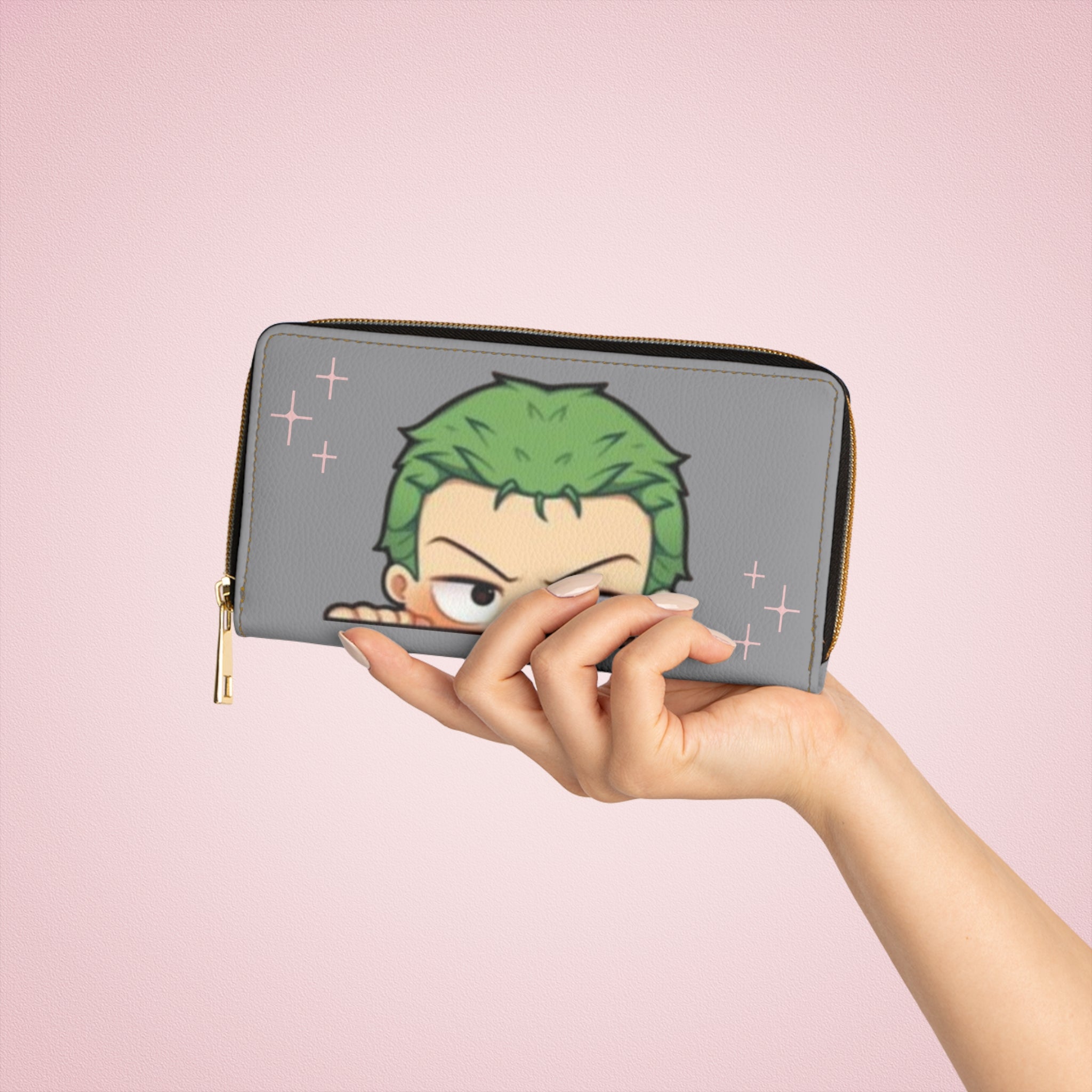 Anime Graphic Zipper Wallet, Cute Cartoon Wallet, Stylish Accessories, Oh My Hero, Gifts for Fans, Cosplay, Everyday Use