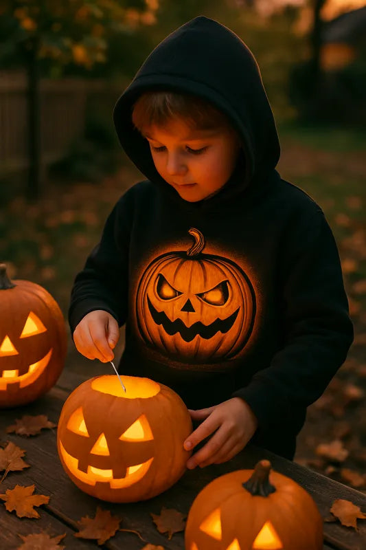 Pumpkin - Kids Pullover Hoodie
