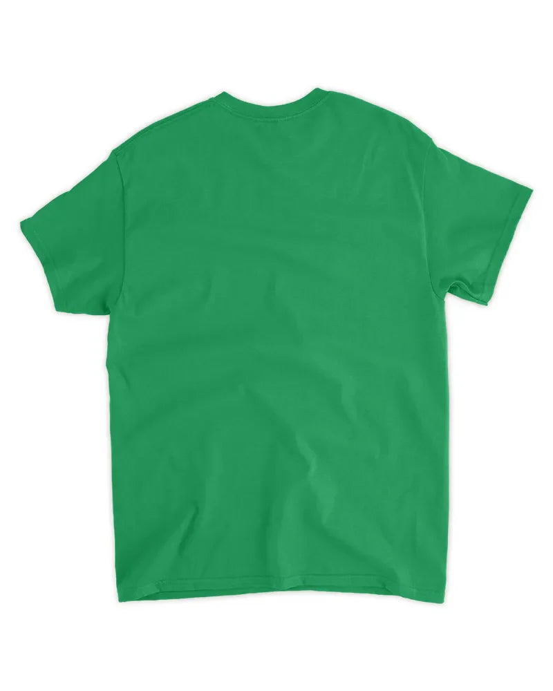 Green unisex standard t-shirt made of preshrunk cotton with seamless collar and taped shoulders