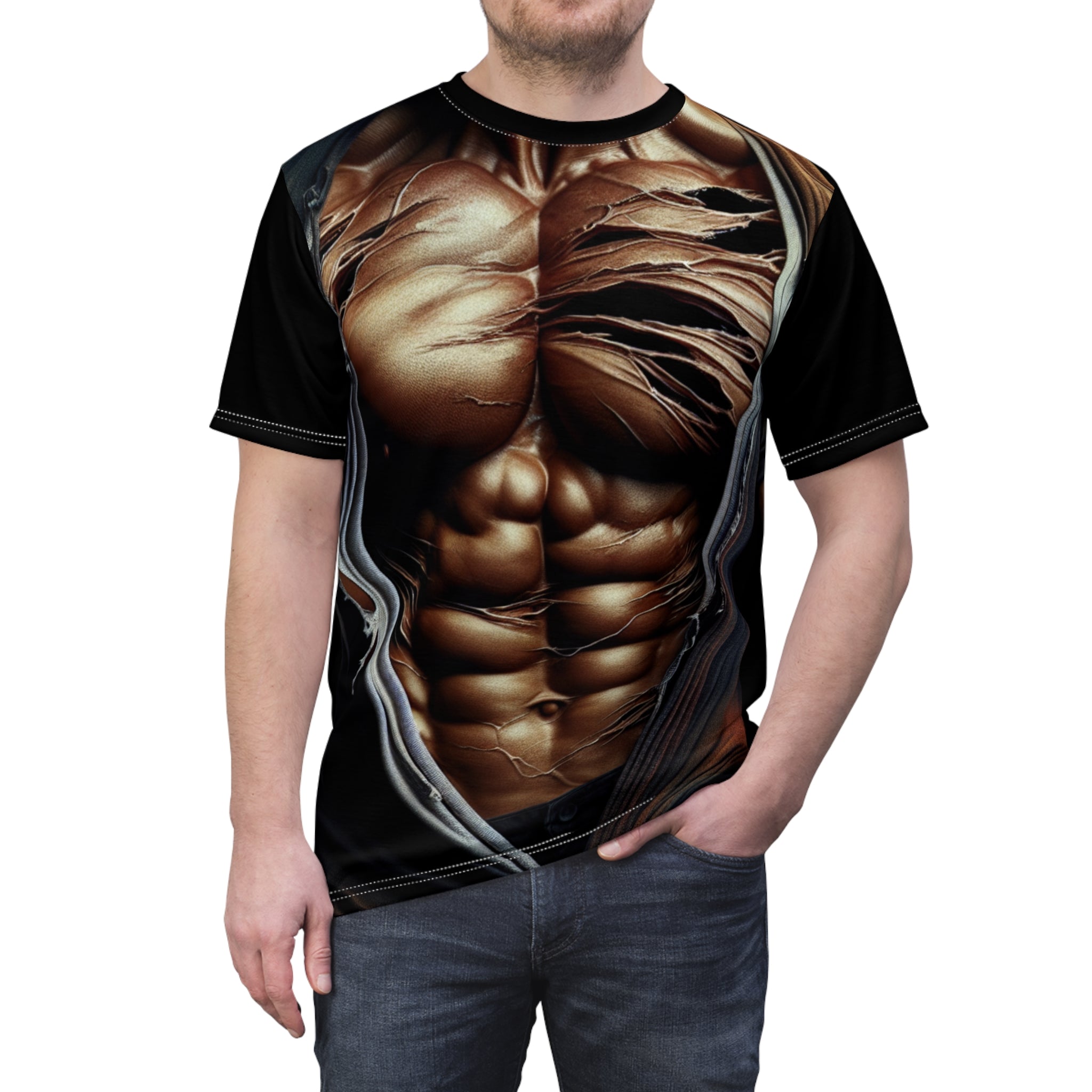 Muscle Art Tee, Graphic Tee, Fitness T-Shirt, Workout Shirt, Unique Gift for Gym Lovers