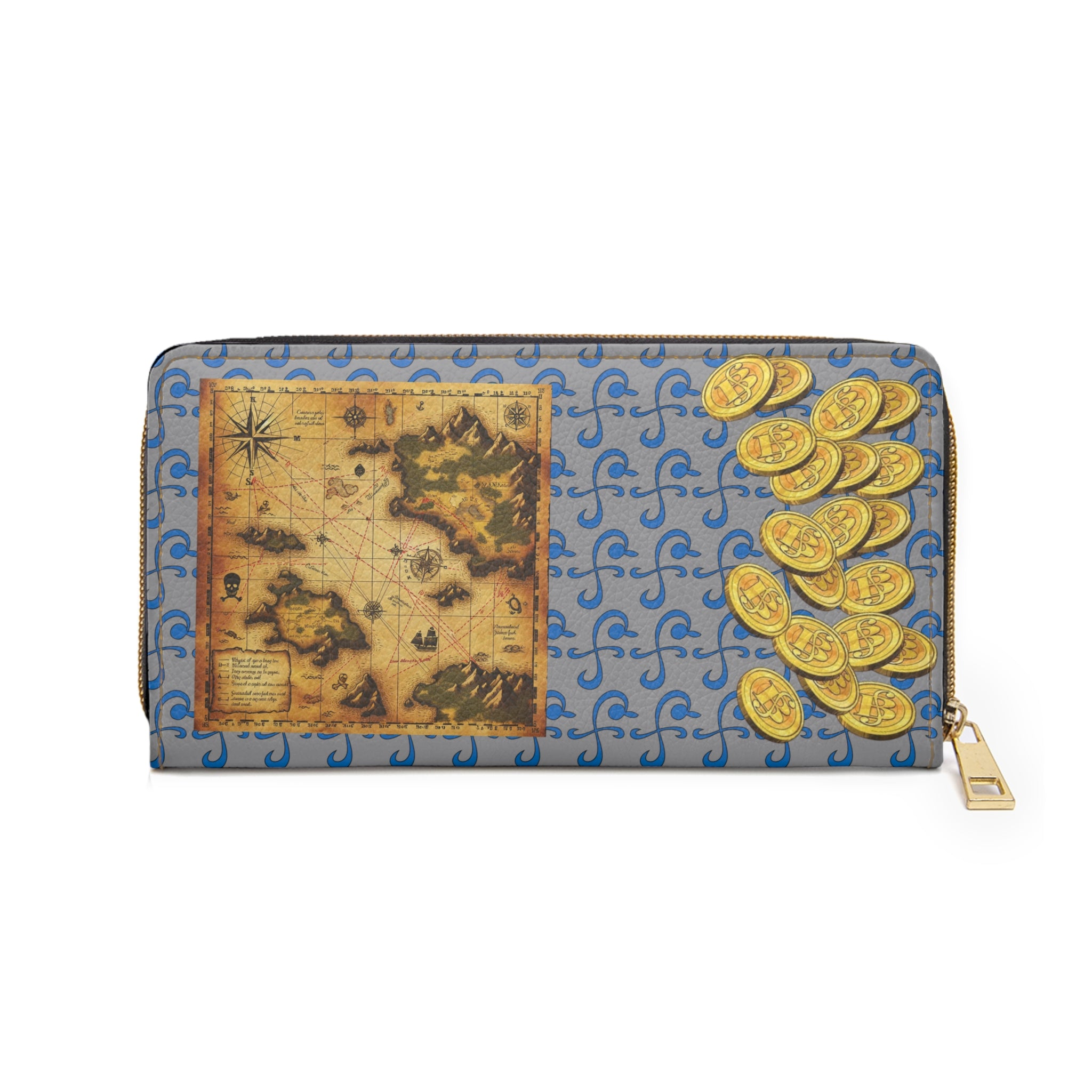 Cute Adventure Zipper Wallet, Anime Style Purse, Anime Fan Gift, Travel Accessories, Unique Coin Purse