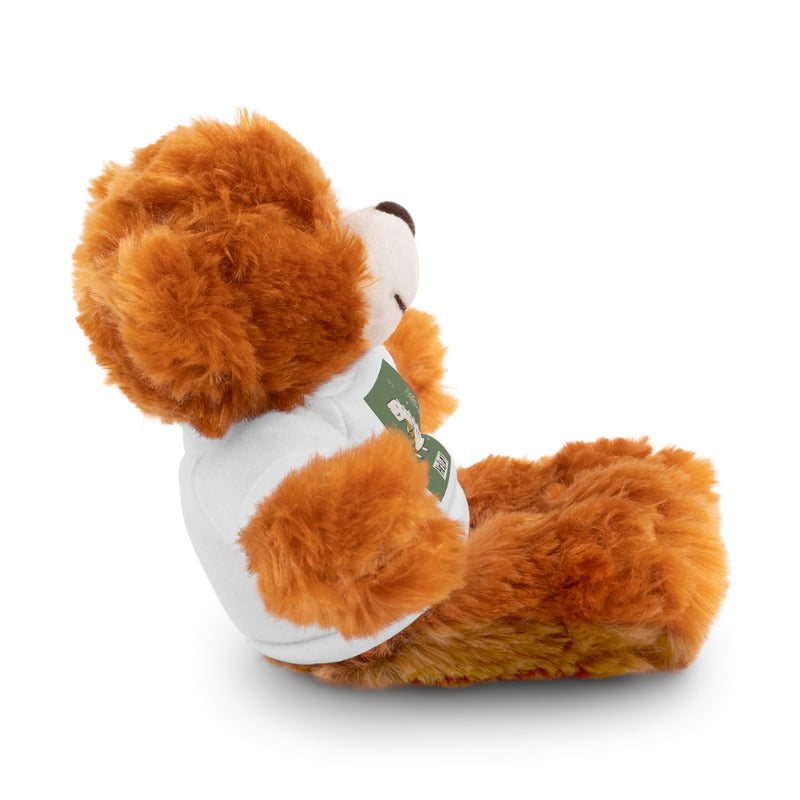 Cute Stuffed Animal with Tee, Adorable Plush Toy Gift, Children's Birthday Present, Cozy Cuddle Buddy, Animal Lover Collectible
