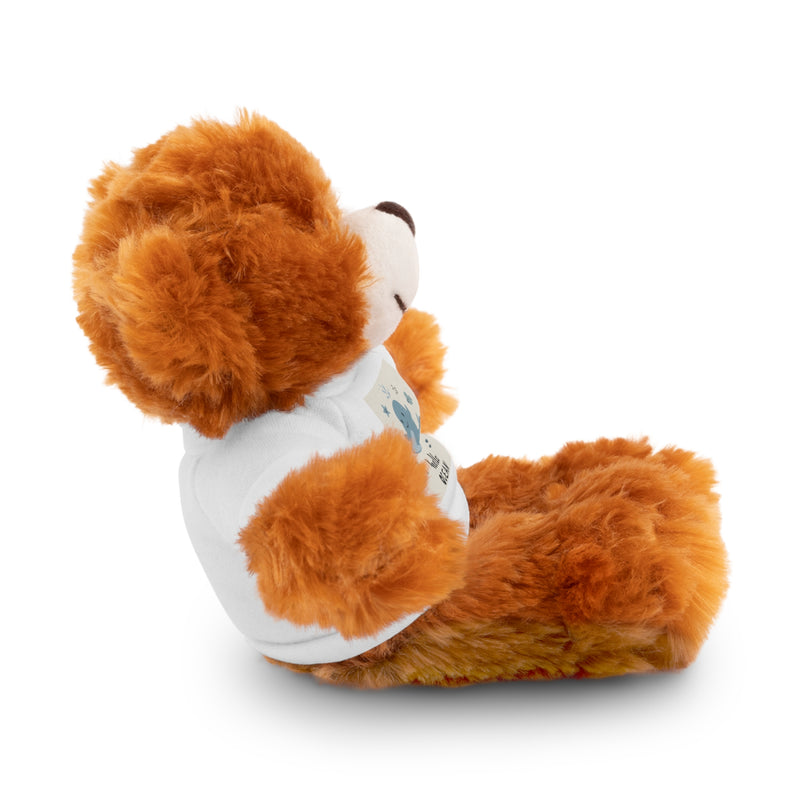 Cuddly Stuffed Bear with Tee - Cute Gift for Kids, Nursery Decor, Birthday Surprise, Ocean Theme, Plush Toy