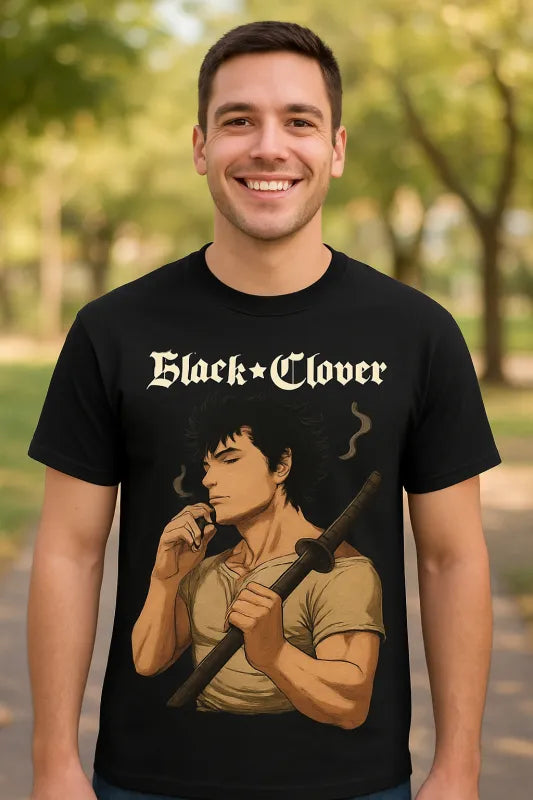 Black Clover Yami Smoking Katana - Unisex Standard T-Shirt