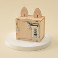 Combination Lock Box DIY STEM kit showing assembled lock box with phone holder for educational use