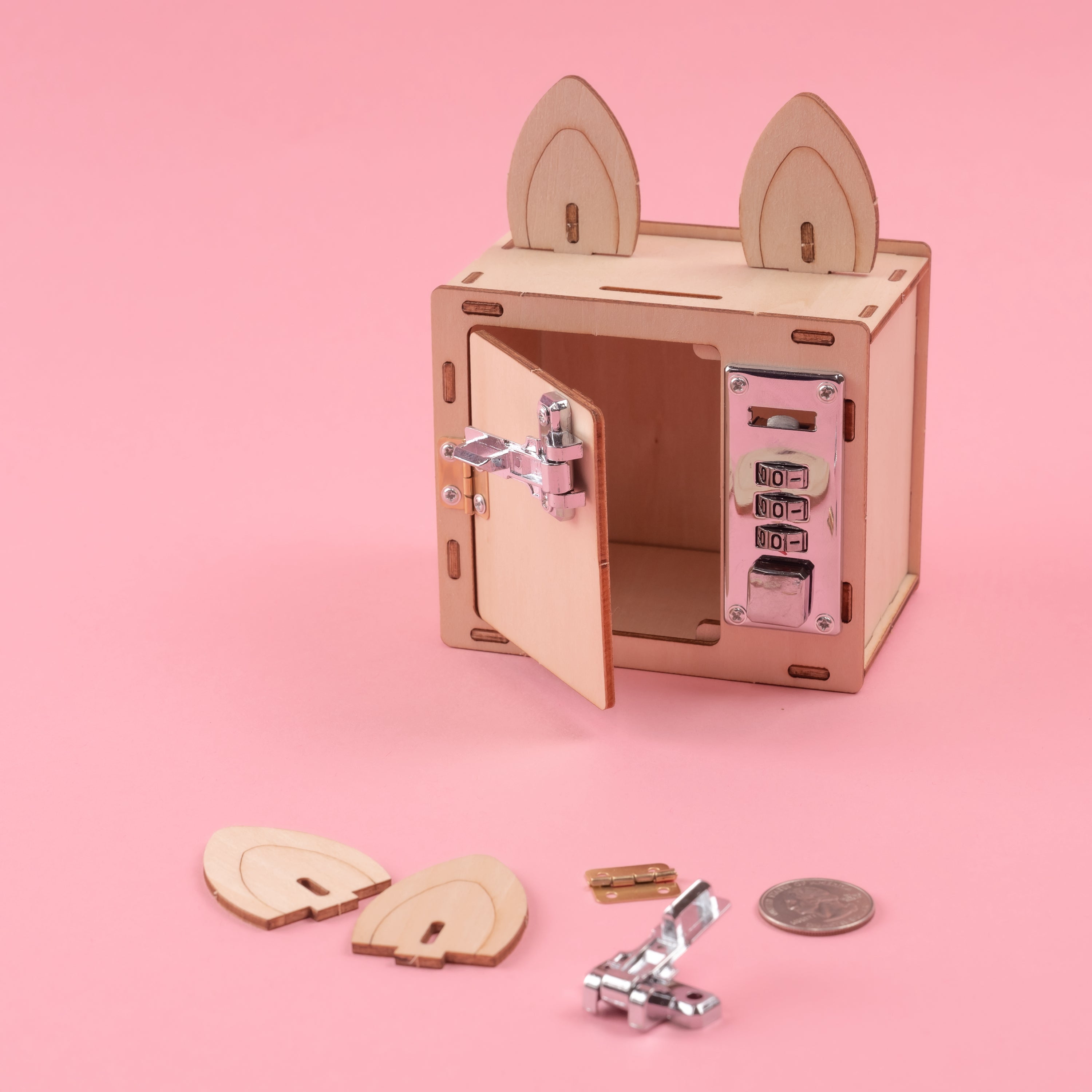 DIY Combination Lock Box and Phone Holder STEM Kit for Kids 8+ educational mechanical puzzle toy