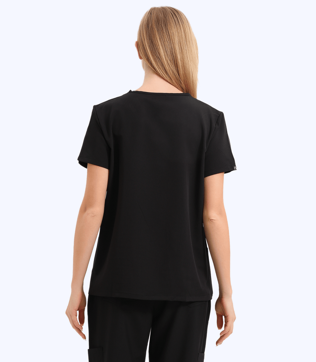 Maternity scrubs top from Mae Scrubs Collection designed for comfort and style during pregnancy