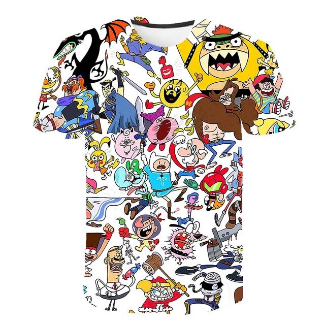 Spongebob Squarepants casual men's 3D printed short sleeve O-neck t-shirt