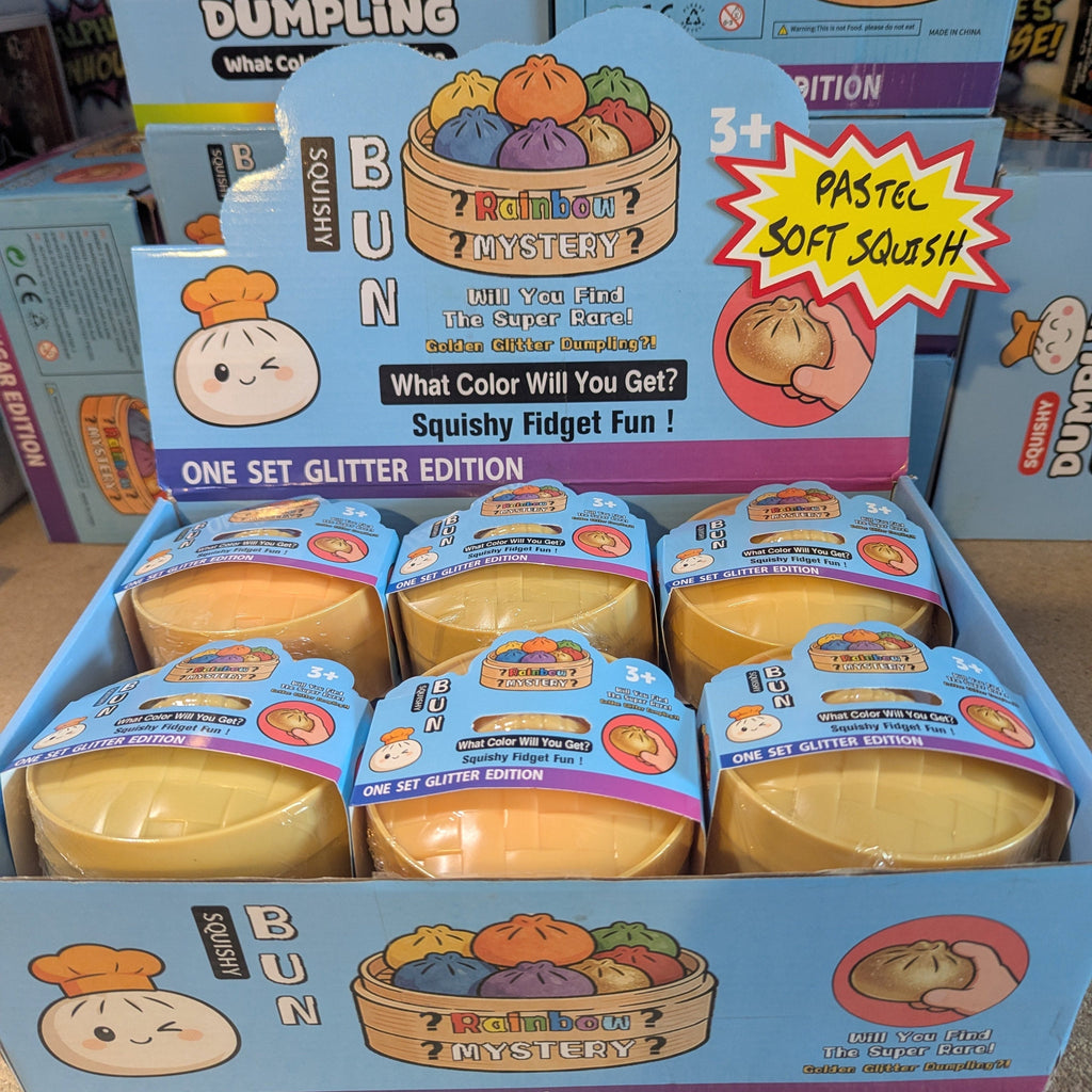 Pastel Soft Squish mystery dumpling blind box in soft pastel colors