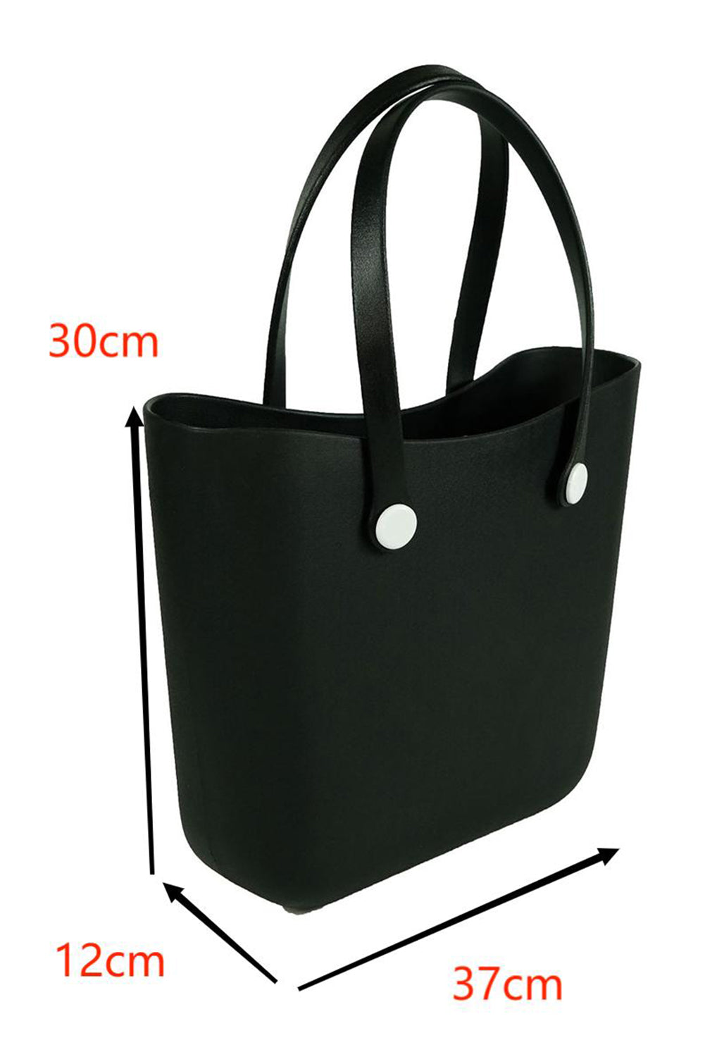 Fiery red waterproof EVA tote bag with detachable self-assembly straps and spacious design