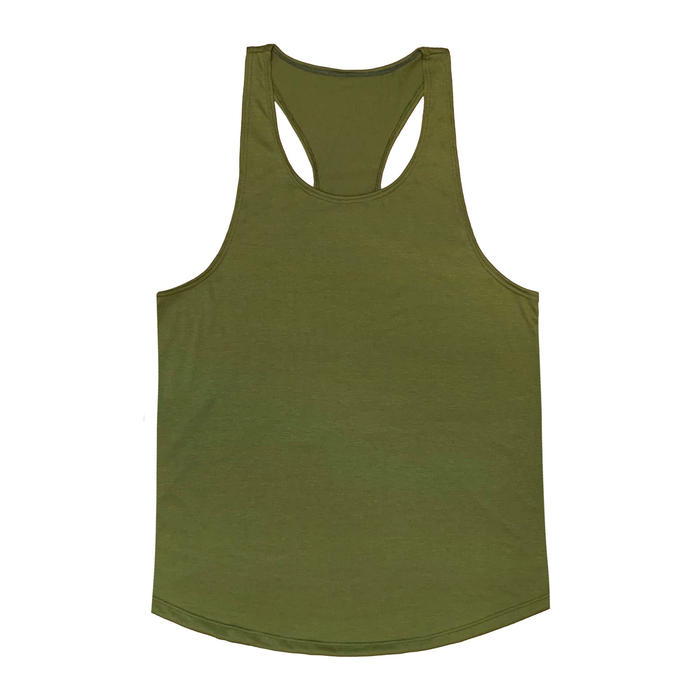 Men's racerback tank top for athletes and casual gym-goers in relaxed fit